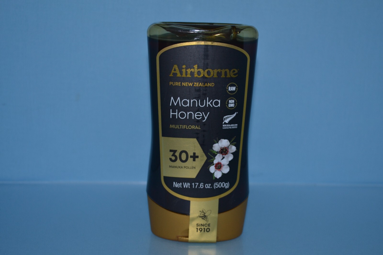 Airborne 30+ Manuka Multifloral Honey with Pollen Pure New Zealand, 17.6 oz 4/27