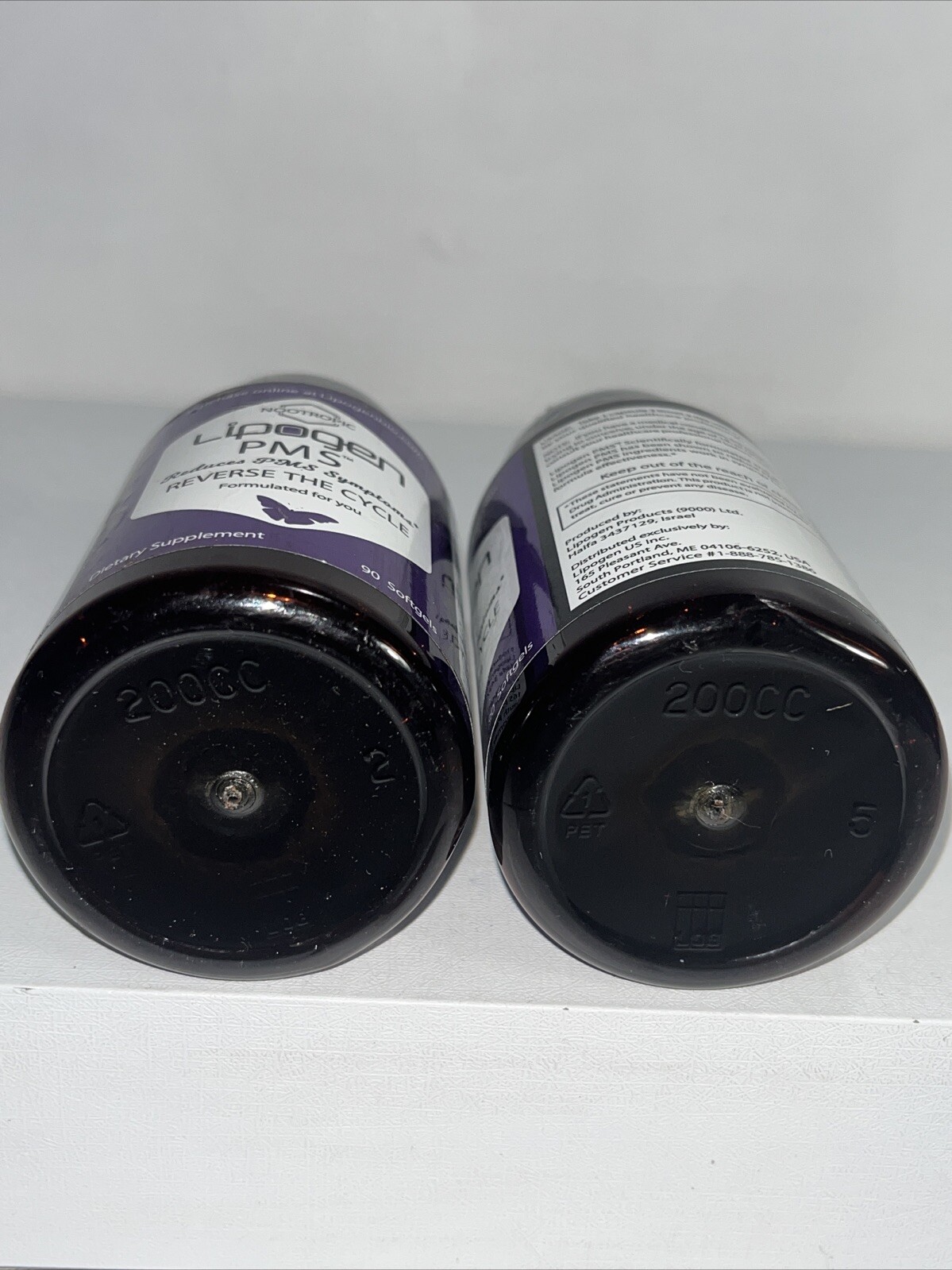 2 Sealed Lipogen PMS Supplement, 90 Caps Each, Slightly Damaged Outer Packaging