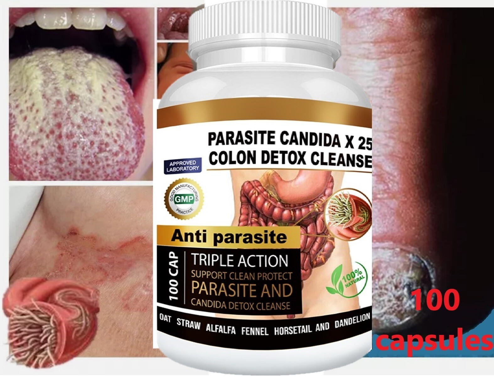 Remove Parasite – ANTI PARASITE COMPLEX & CANDIDA AWAY Body Cleanse kit