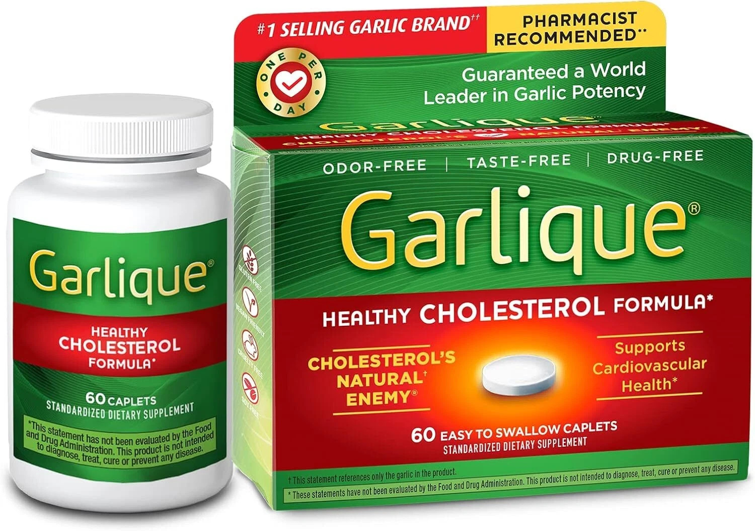 Garlique Healthy Cholesterol Formula 60 cplts Each (Pack of 3)