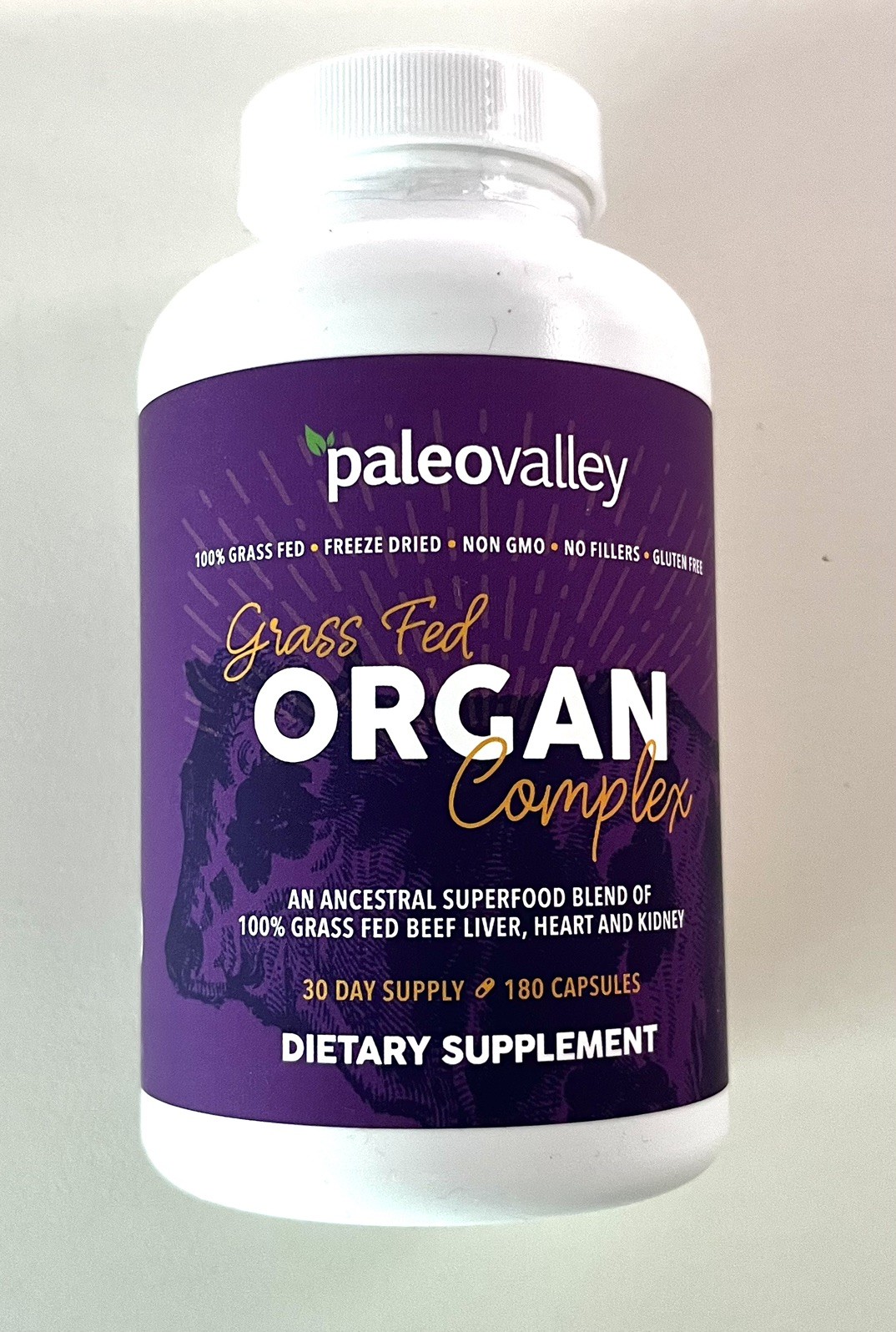 Paleovalley Grass Fed Organ Complex 180 Capsules , 30 Day Supply, EXP 10/2027