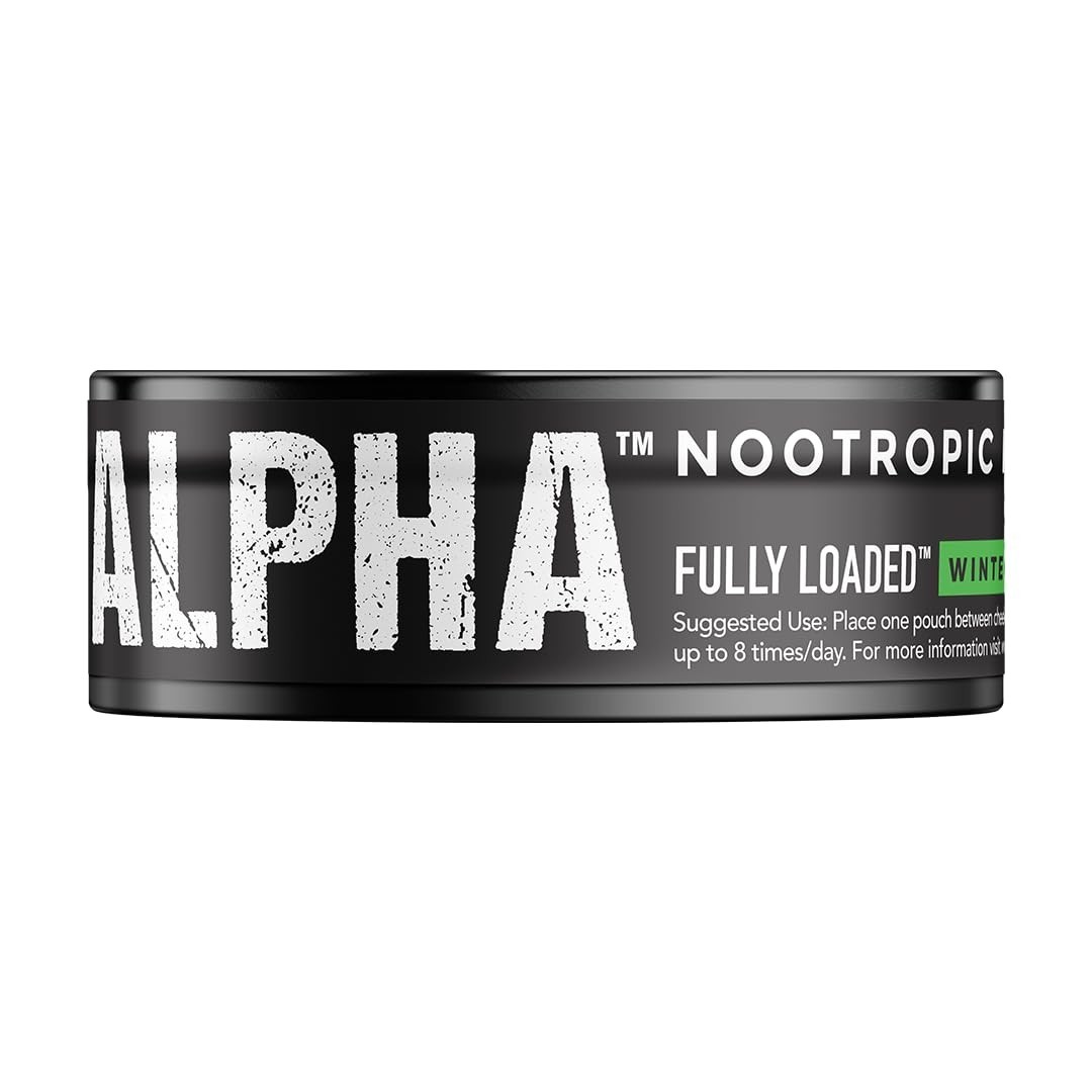 Nootropic Pouches – 5 Cans, 15 Pouches Each – Wintergreen Flavor, Fast Absorptio