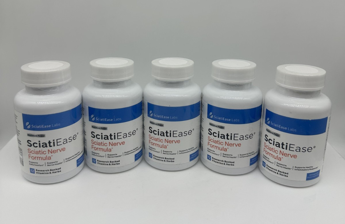 5 Pack SciatiEase Labs Sciati Ease Sciatic Nerve Formula 120 Cap NEW Exp 2027