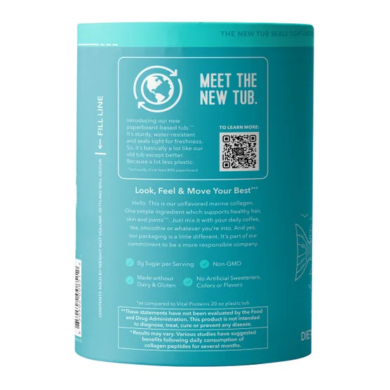 NEW Vital Proteins Unflavored Marine Collagen 14.5 oz FREE SHIPPING