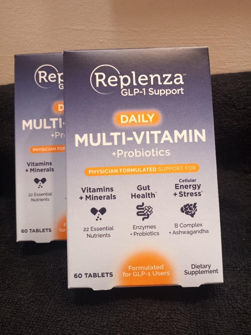 Replenza( 2/lot) GLP-1 Support Daily Probiotics Supplement-120/Ct. Bonus Buy!