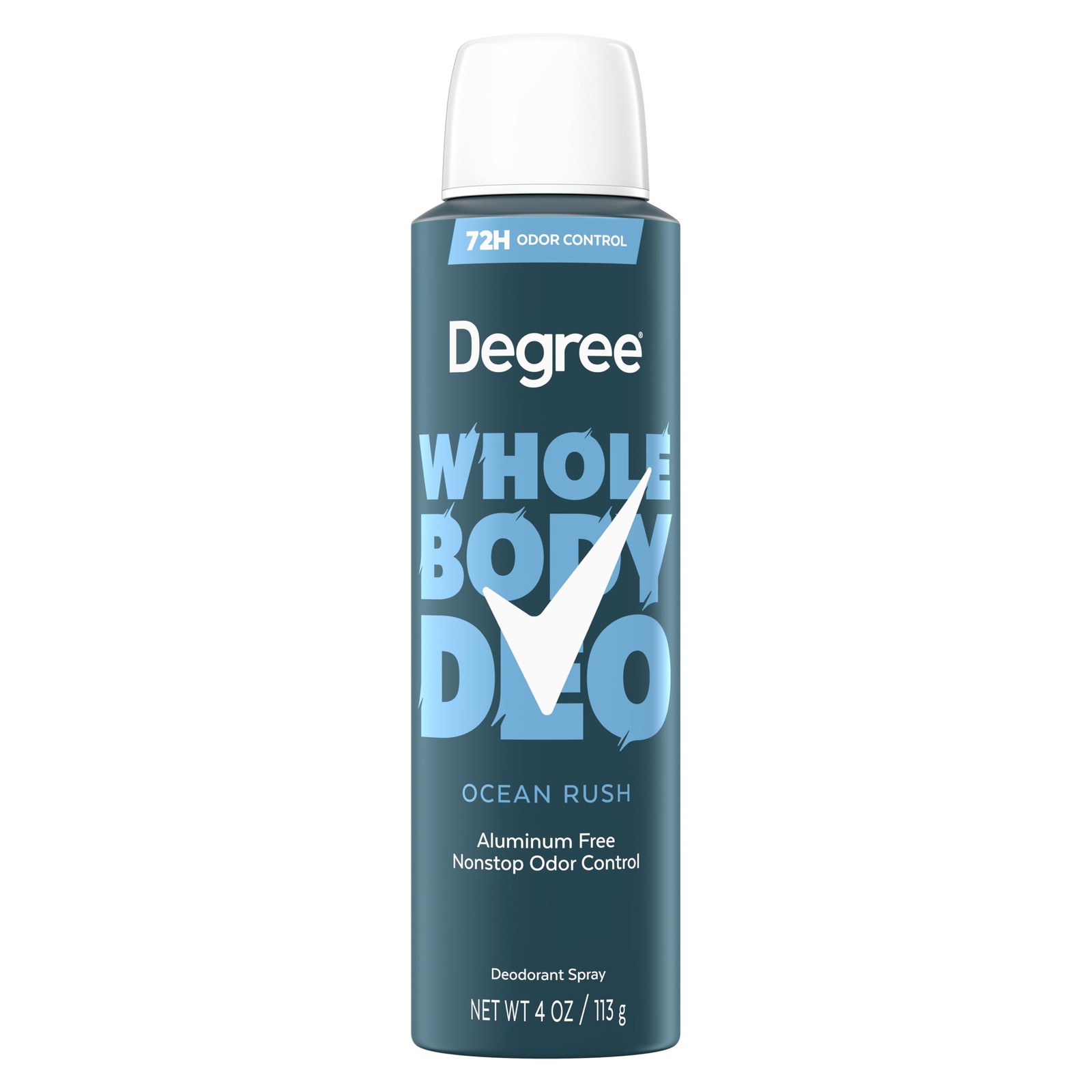 Degree Men Whole Body Deodorant Spray for Men, 4 Ounce (Pack of 1), Green