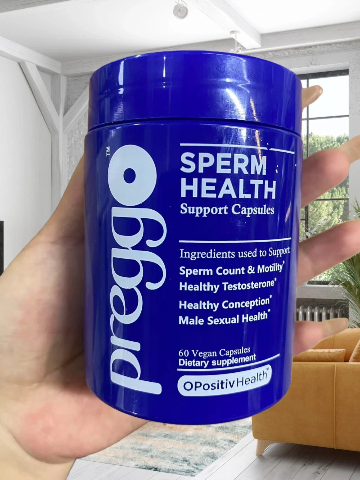 Prego Sperm Health 2 Pack Male Reproductive Wellness & Vitality Supplement