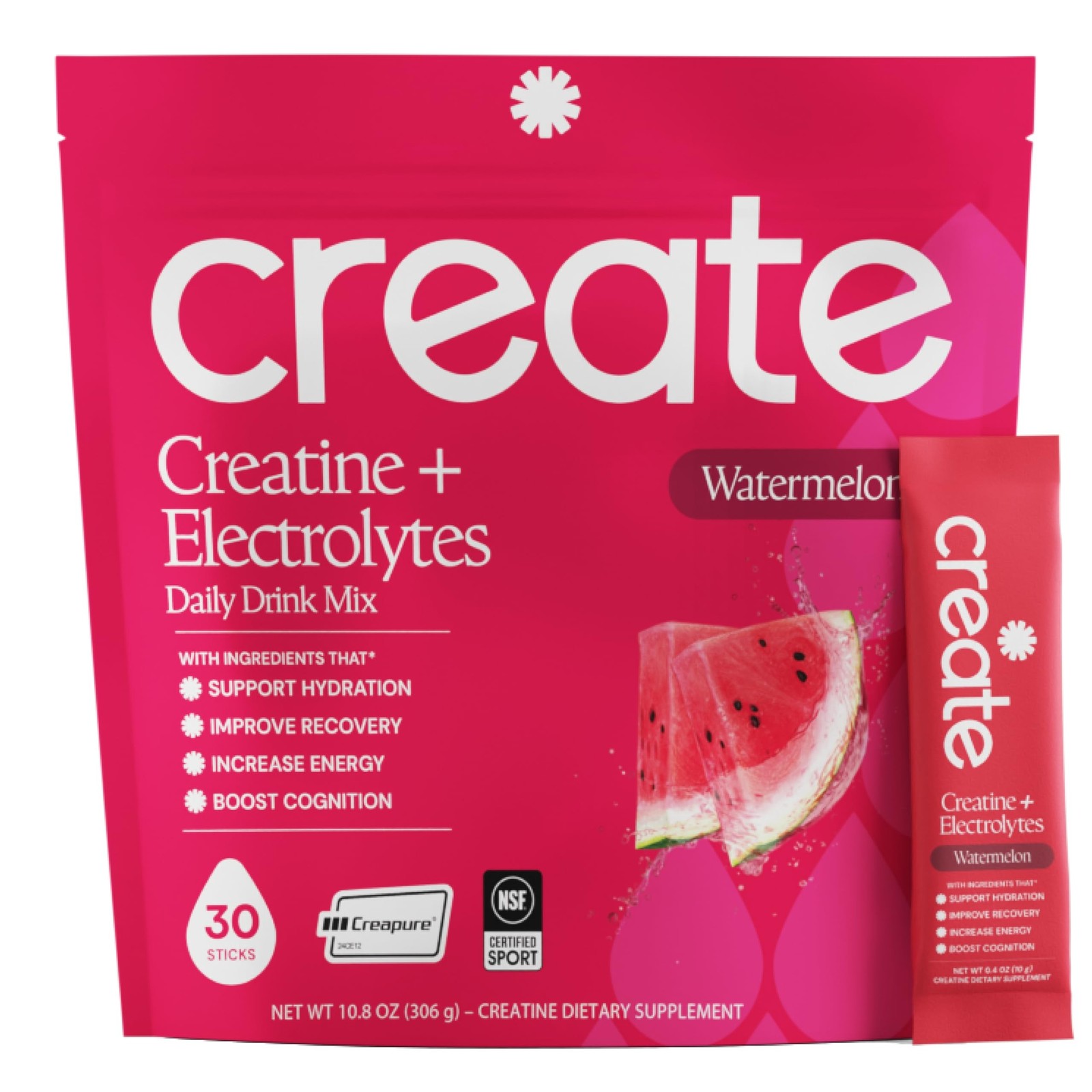 Create Creatine + Electrolytes – Energy & Strength – Watermelon | NS
