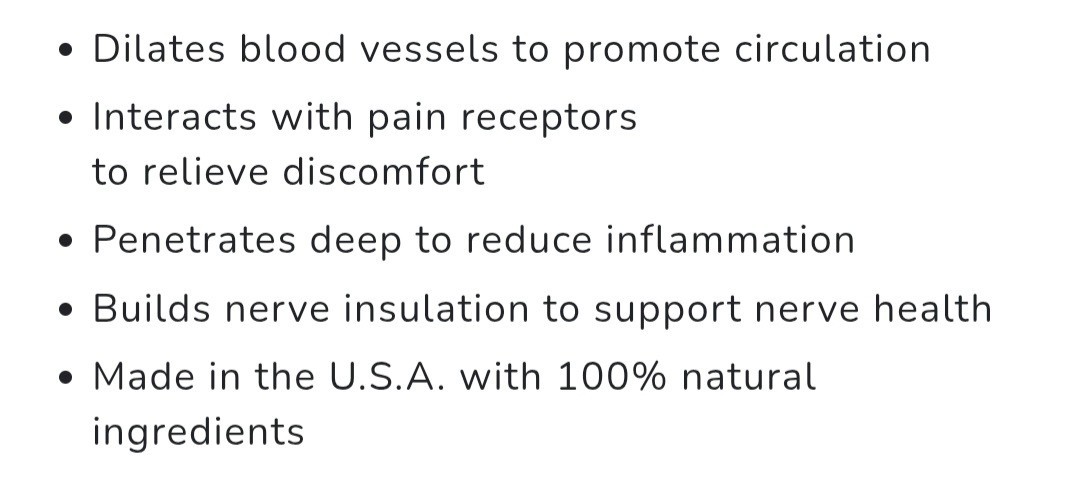 Lune Nerve Balm Neuropathy Cream 3.4 oz / 100ml