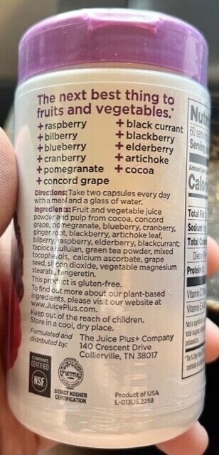 Juice Plus+ ESSENTIALS : OMEGA, FRUIT, VEGETABLE & BERRY (480 Caps) 01/2027!