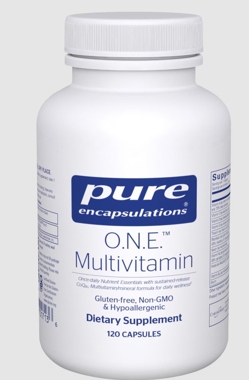 O.N.E. Multivitamin 120 Capsules Pure Encapsulations epx 28