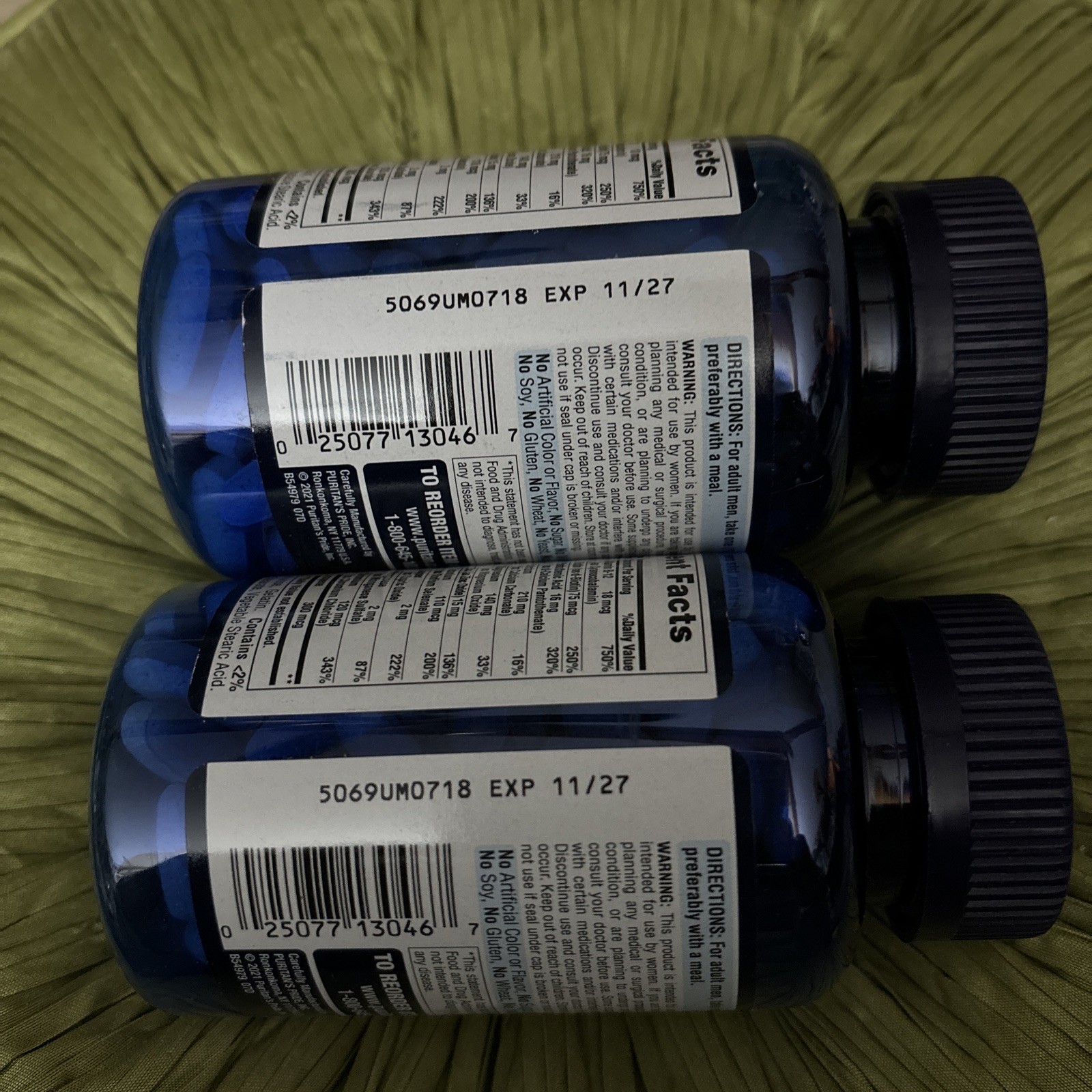 Puritan’s Pride One Daily Men’s Multivitamin/2×100=200 caplets/USA/Exp 11/2027