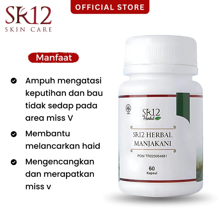 Manjakani Herbal 60 Capsules Feminine Health & Menstrual Support US Free Tax