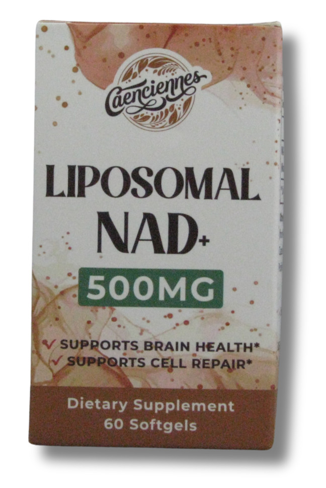 Caenciennes Liposomal NAD+ 500 MG Supplement True NAD Plus 60 Softgels