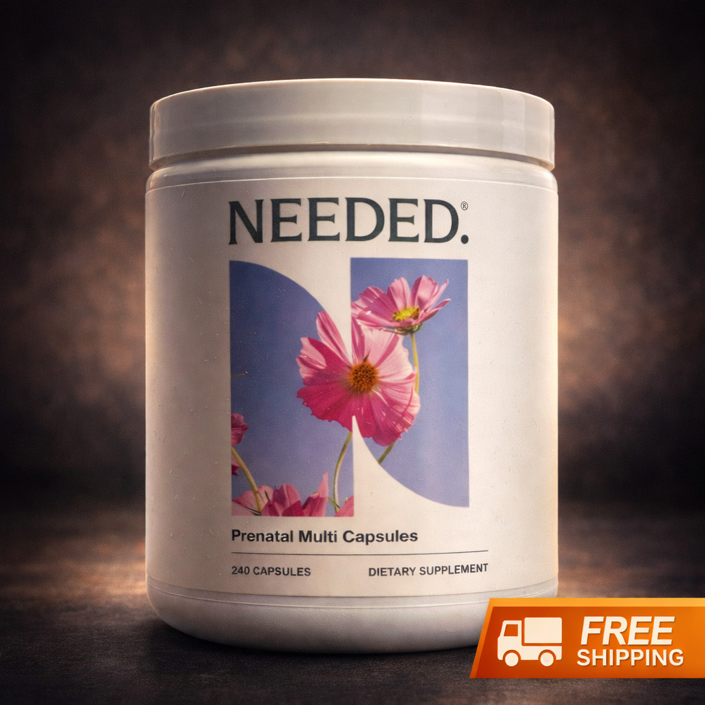 Needed. Multivitamin with Choline Capsules for Prenatal, Pregnancy 240 Capsules