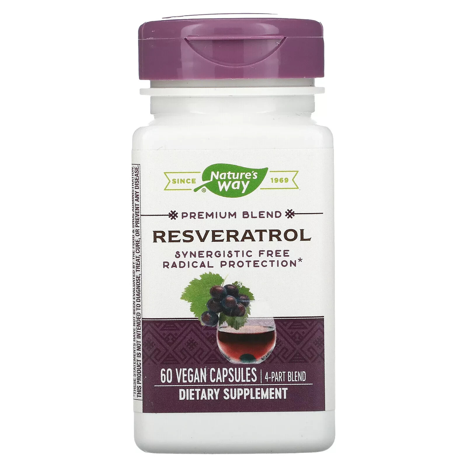 Nature’s Way, Premium Blend, Resveratrol, 60 Vegan Capsules
