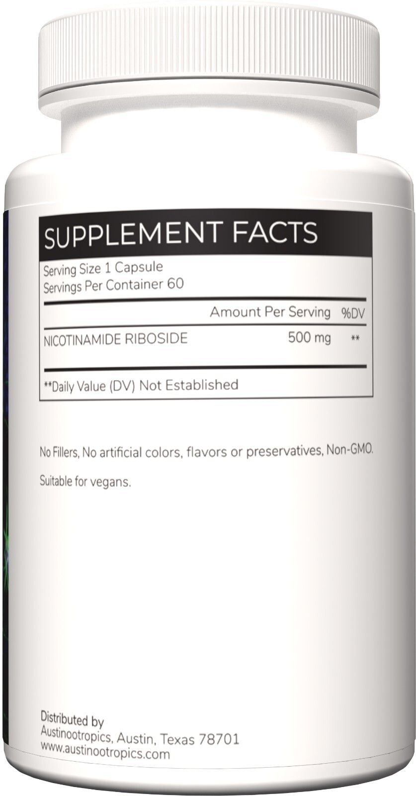 NR – Nicotinamide Riboside (60 Capsules) – Certified 99% PURE Powder