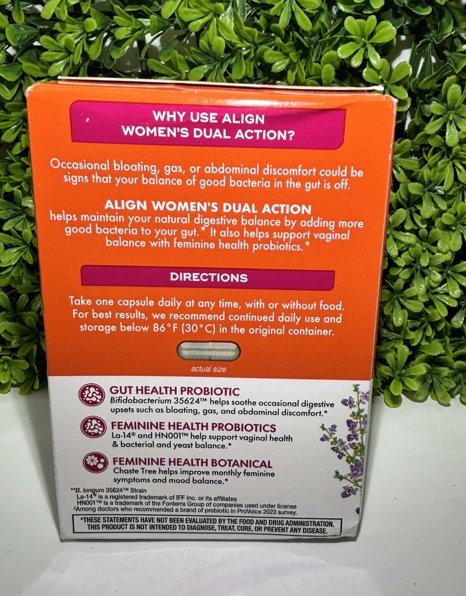 Align Probiotic Women’s Dual Action – 28 Capsules Exp 6/2026🔥
