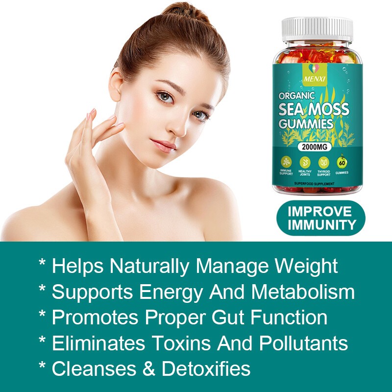 Sea Moss 2000mg Gummies – Immune Support & Thyroid Health | Organic Superfood