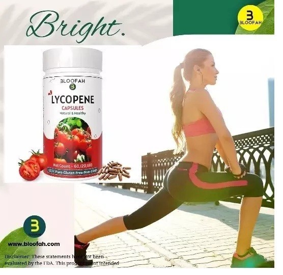 100% Pure Tomato Fruit 120 Capsules Lycopene 500mg Health & Wellness Support