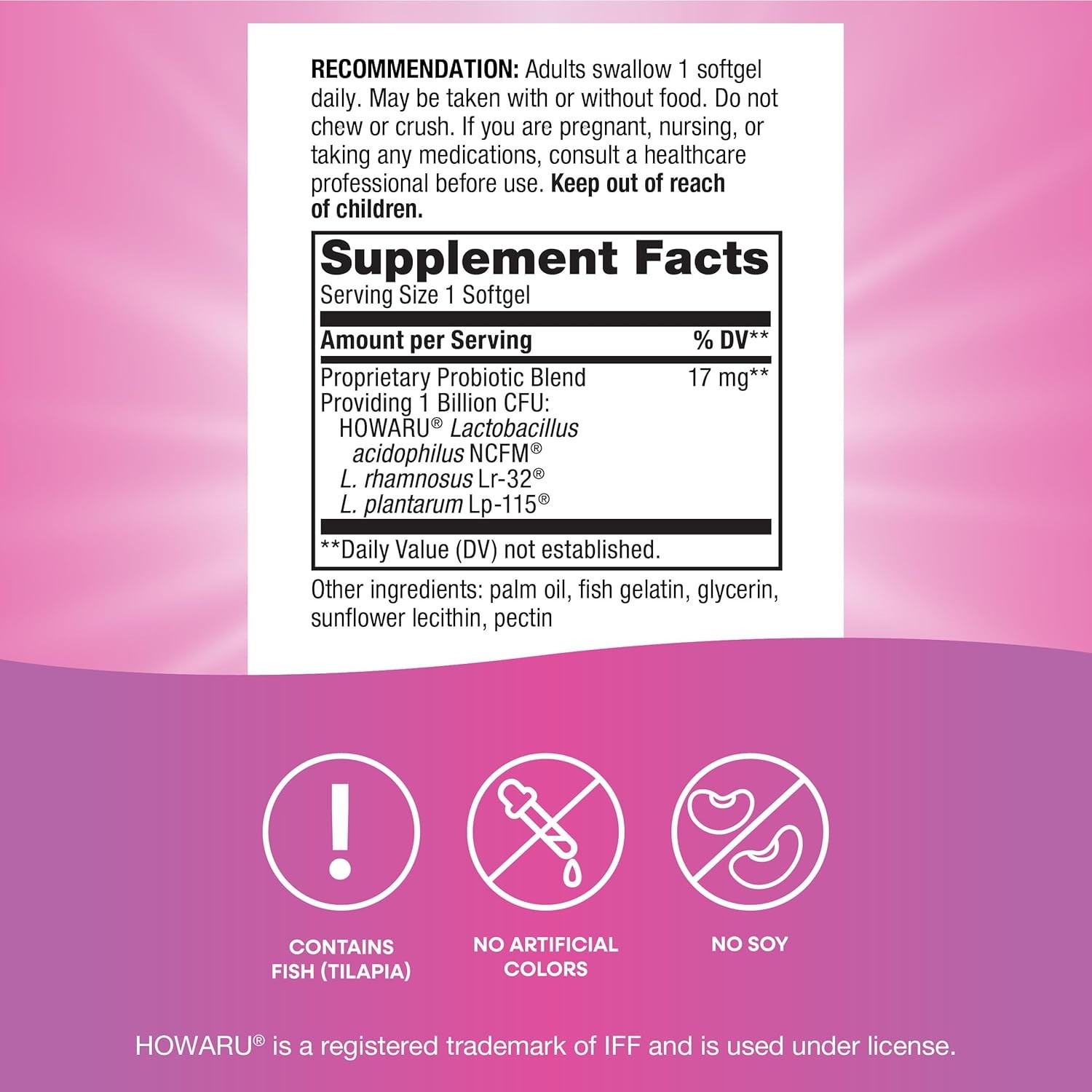 Nature’s Way Pearls Women’s Probiotic, Supports Women’s and Digestive Health*,