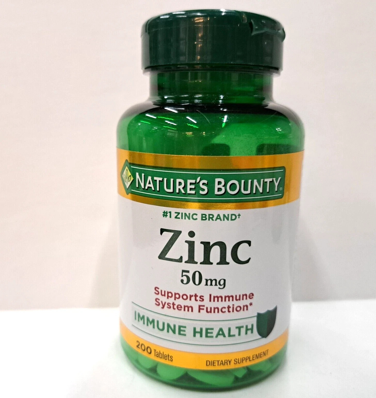 Nature’s Bounty Zinc 50 mg 200 Tablet Support Immume System EXP 02/2029