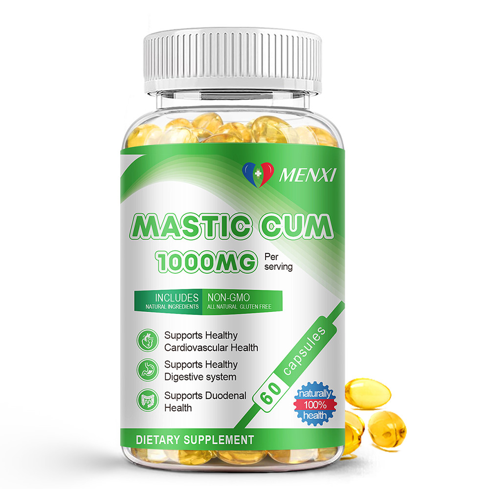 Natural Mastic Gum Supplement 1000mg, Supports Digestive & Cardiovascular Health