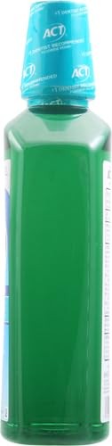 ACT Restoring Zero Alcohol Fluoride Mouthwash 33.8 Fl Oz (Pack of 2), Green