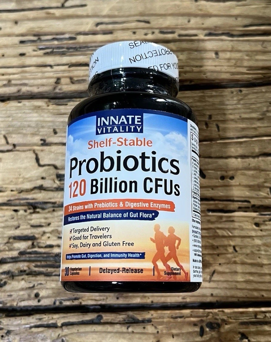 Innate Vitality Probiotics 120 Billion CFUs for Men & Women – 30 Capsules