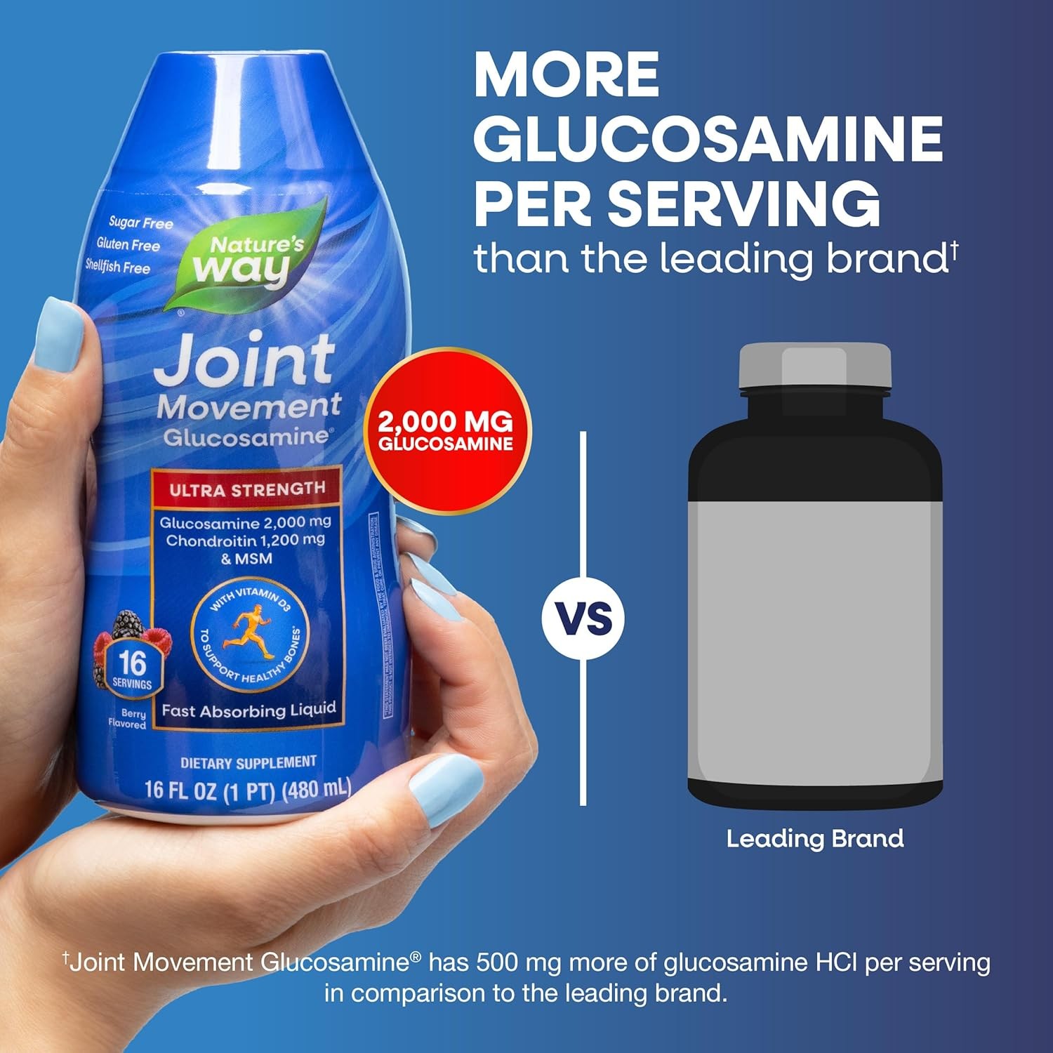 Nature’s Way Joint Movement Glucosamine Fast Absorbing 16 Fl Oz (Pack of 1)