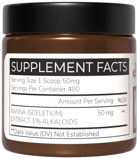 South African Kanna (Sceletium) Extract | 1%+ Alkaloids – Powder, 40 grams