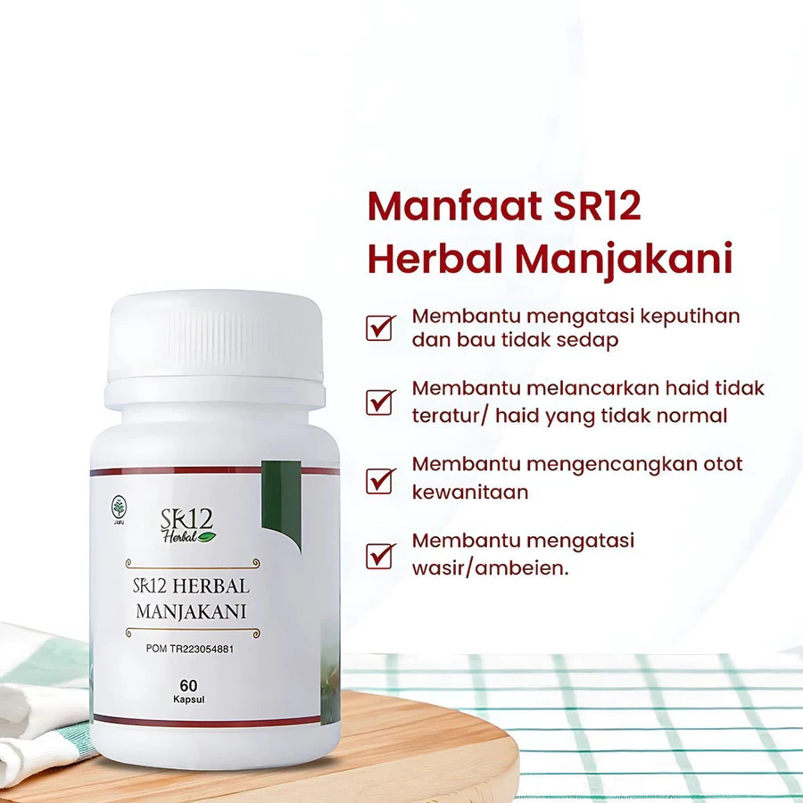 Manjakani Herbal 60 Capsules Feminine Health & Menstrual Support US Free Tax