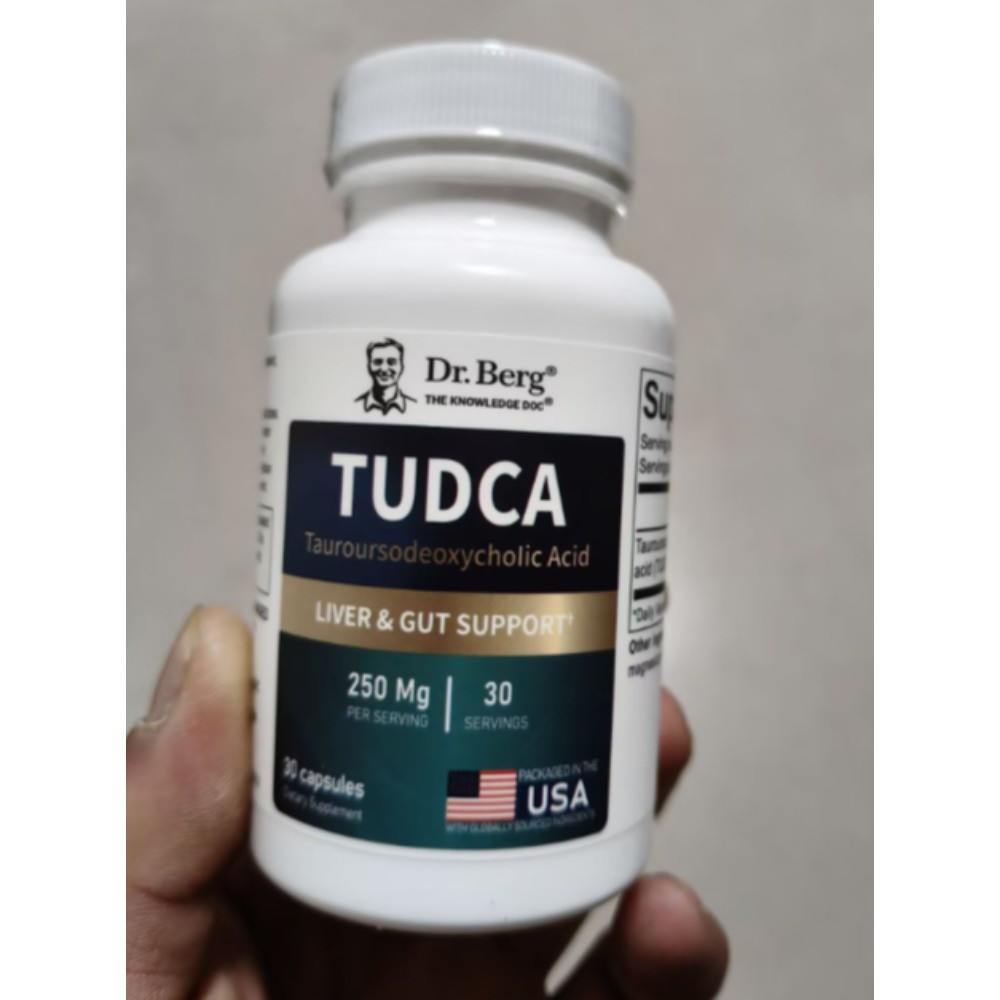Dr. Berg TUDCA Supplement Tauroursodeoxycholic Acid Powerful Formula 30 capsules