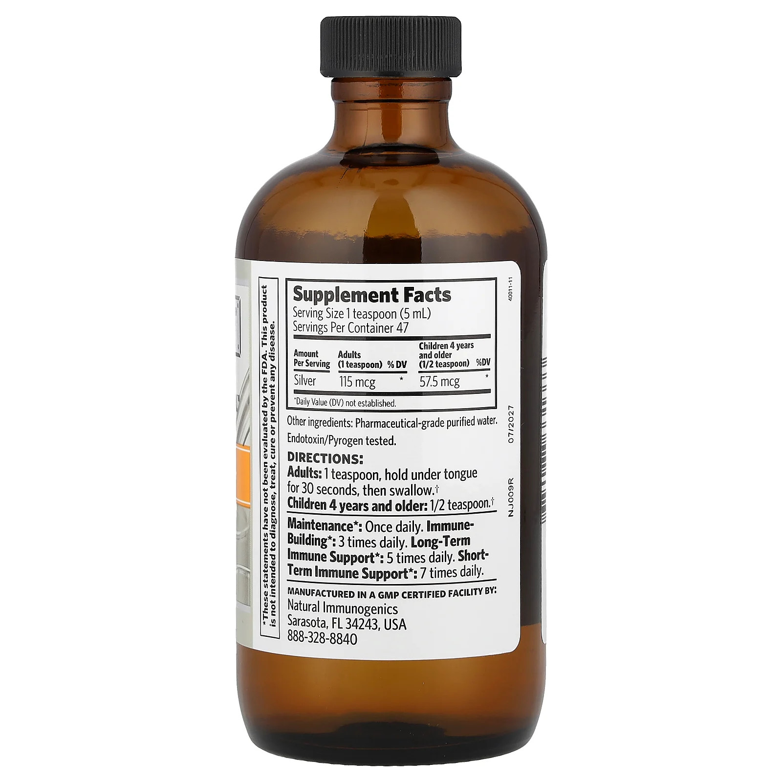 Argentyn 23, Professional Bio-Active Silver Hydrosol, 8 fl oz (236 ml)