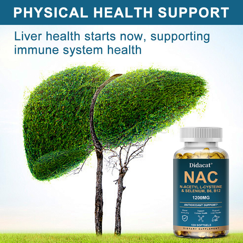 N-Acetyl-L-Cysteine (NAC) 1,200mg Capsules – Dietary Supplement – 120 Count
