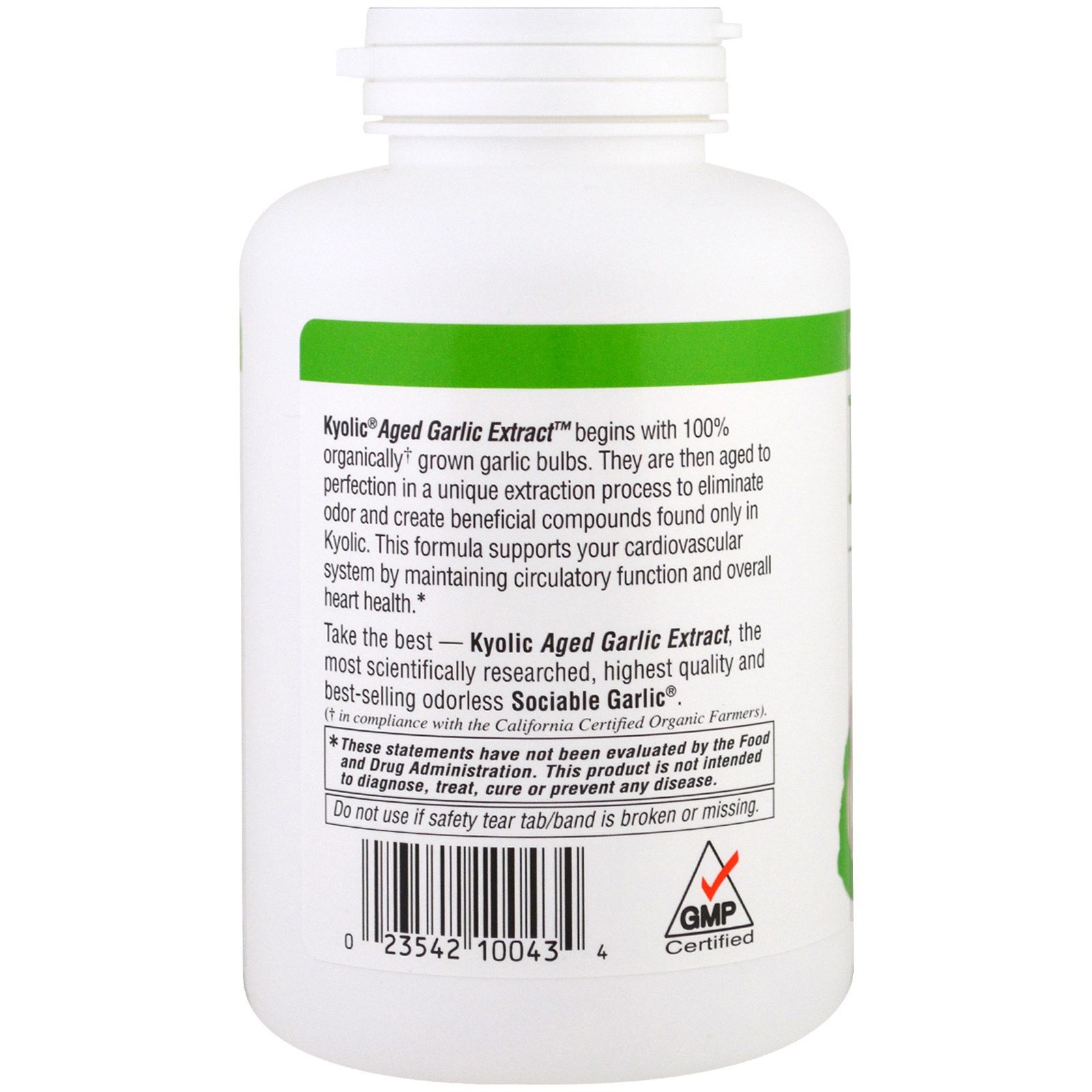 Aged Garlic Extract, Cardiovascular Health, Original Formula 100, 300 Capsules