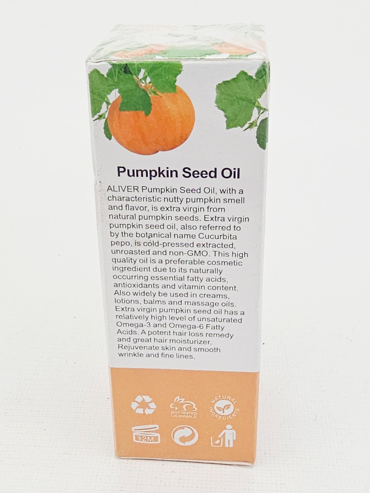 Aliver Pumpkin Seed Oil Hair Face Body Cold Pressed 2 oz BB11/26 Lot of 2