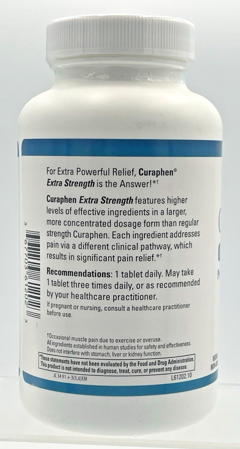 EuroMedica Curaphen Turmeric Curcumin Boswellia Joint Support 120 Tabs EXP 10/28