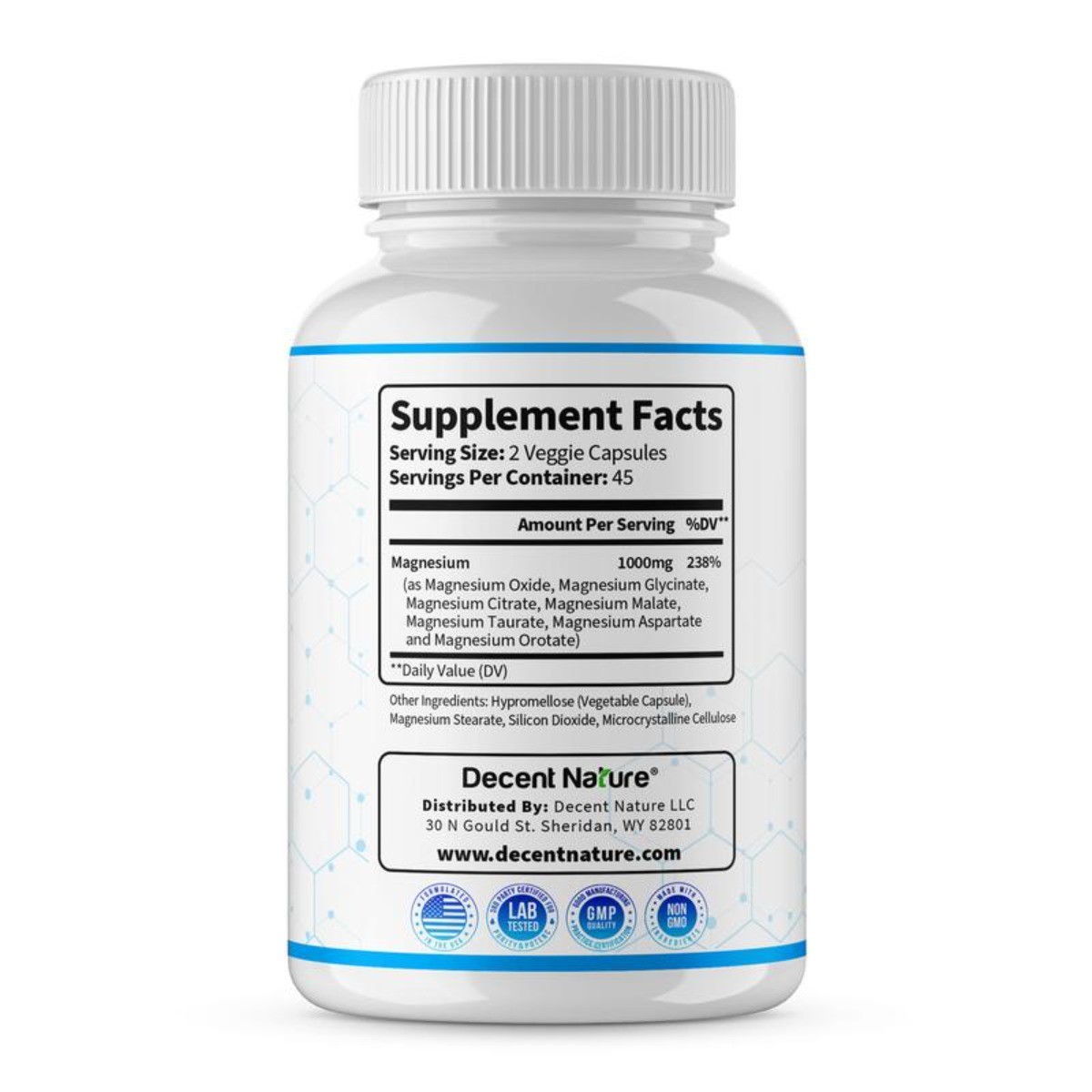 Magnesium Complex 1000mg – 7 Forms for Sleep & Muscle Support, 90ct