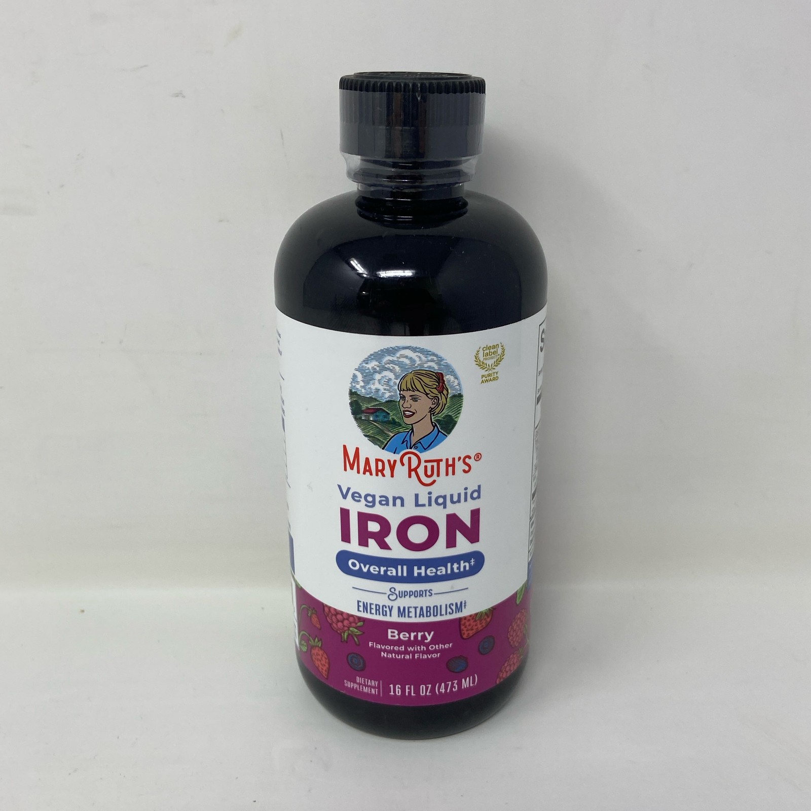 MaryRuth’s Vegan Liquid Iron Berry, 16 fl oz (473 mL)