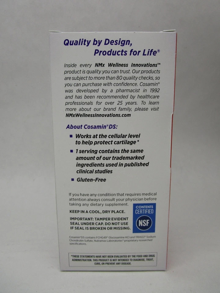 Cosamin DS Joint Health Supplement Joint Pain & Stiffness Relief 108ct 6 Pack