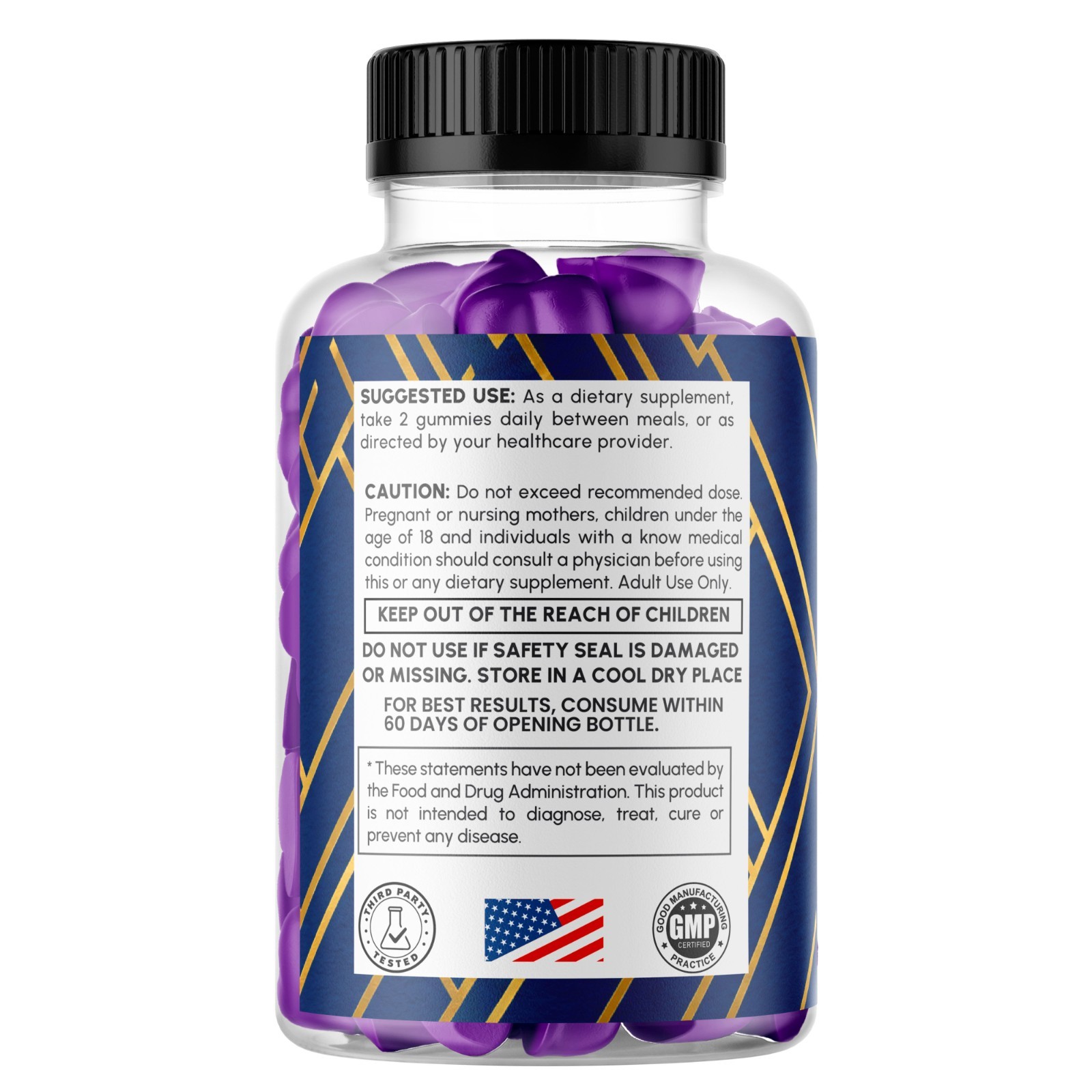(2 Pack) Jellyfil Gummys Advanced Male Support Supplement Jelly fil 120 Gummies