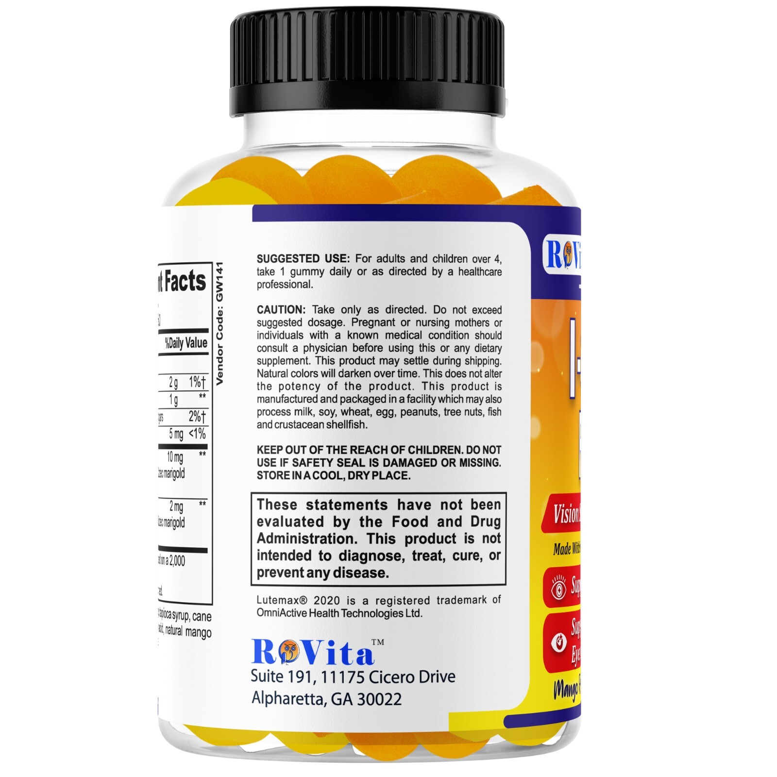 I-SIGHT FOCUS Kids Eye Health Gummies with Lutein & Zeaxanthin Vision Support