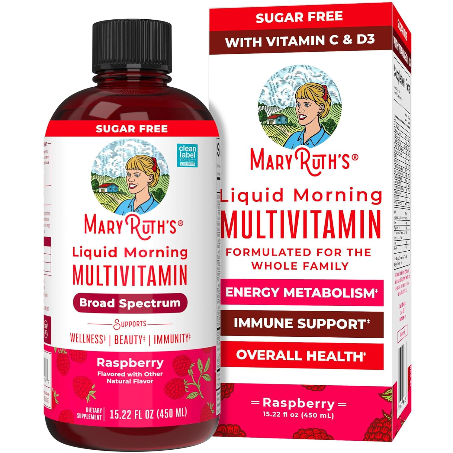 MaryRuth Organics Multivitamin for Women, Men & Kids | Liquid Morning Multivitam