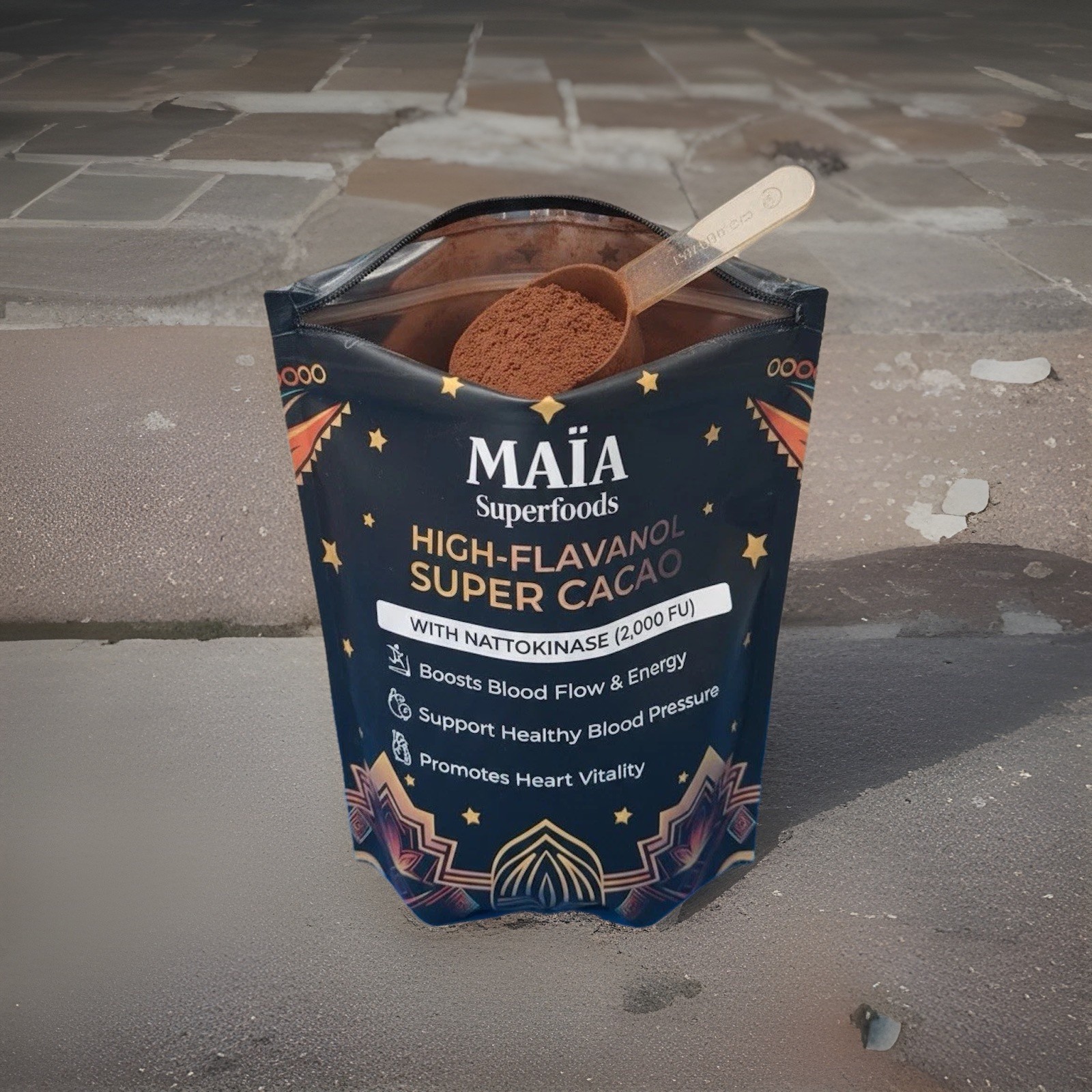MAIA HIGH-FLAVANOL SUPER CACAO 7 Oz – 30 Servings **FREE SHIPPING**