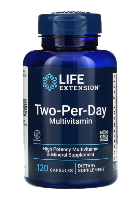 Life Extension, Two-Per-Day, 2 PACK, 120 Capsules each (240 total!)