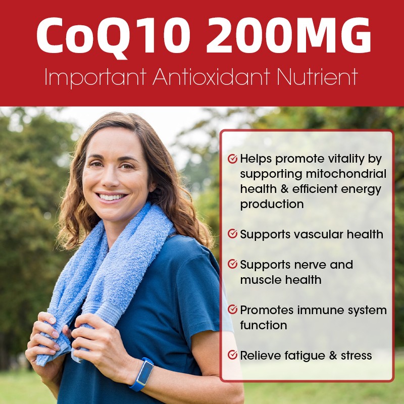 Coenzyme CQ10 300mg Heart Health Support, Increase Energy,120 Capsules