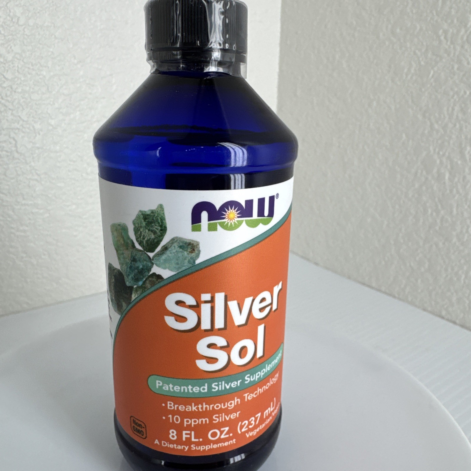 NOW Foods Silver Sol Liquid 10 PPM 8 Ounce 04/2026EXP