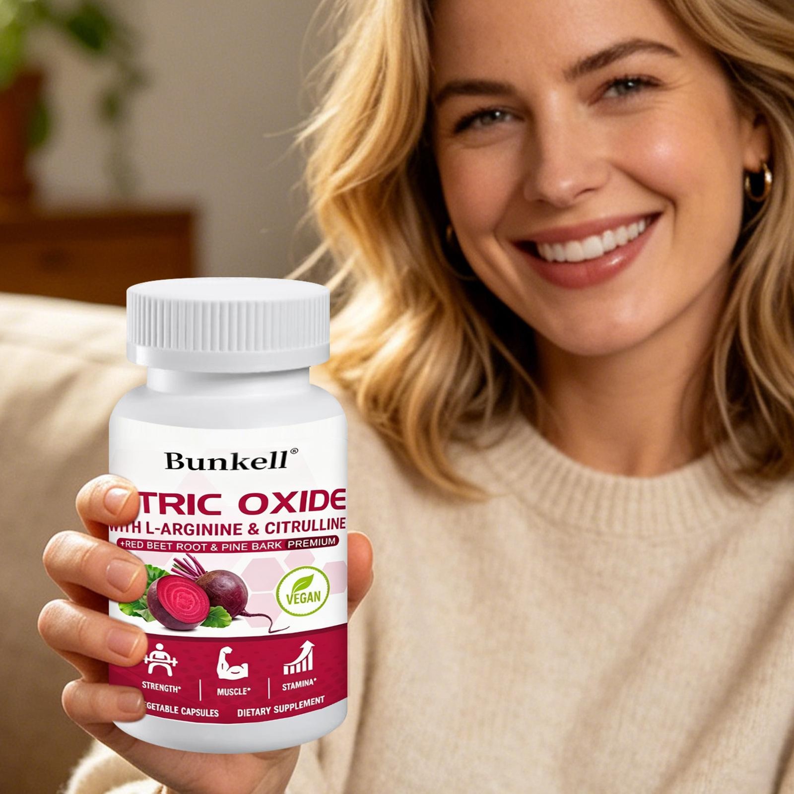 Nitric Oxide Enhancer Supplement Supplement – L-Arginine, L-Citrulline & Red