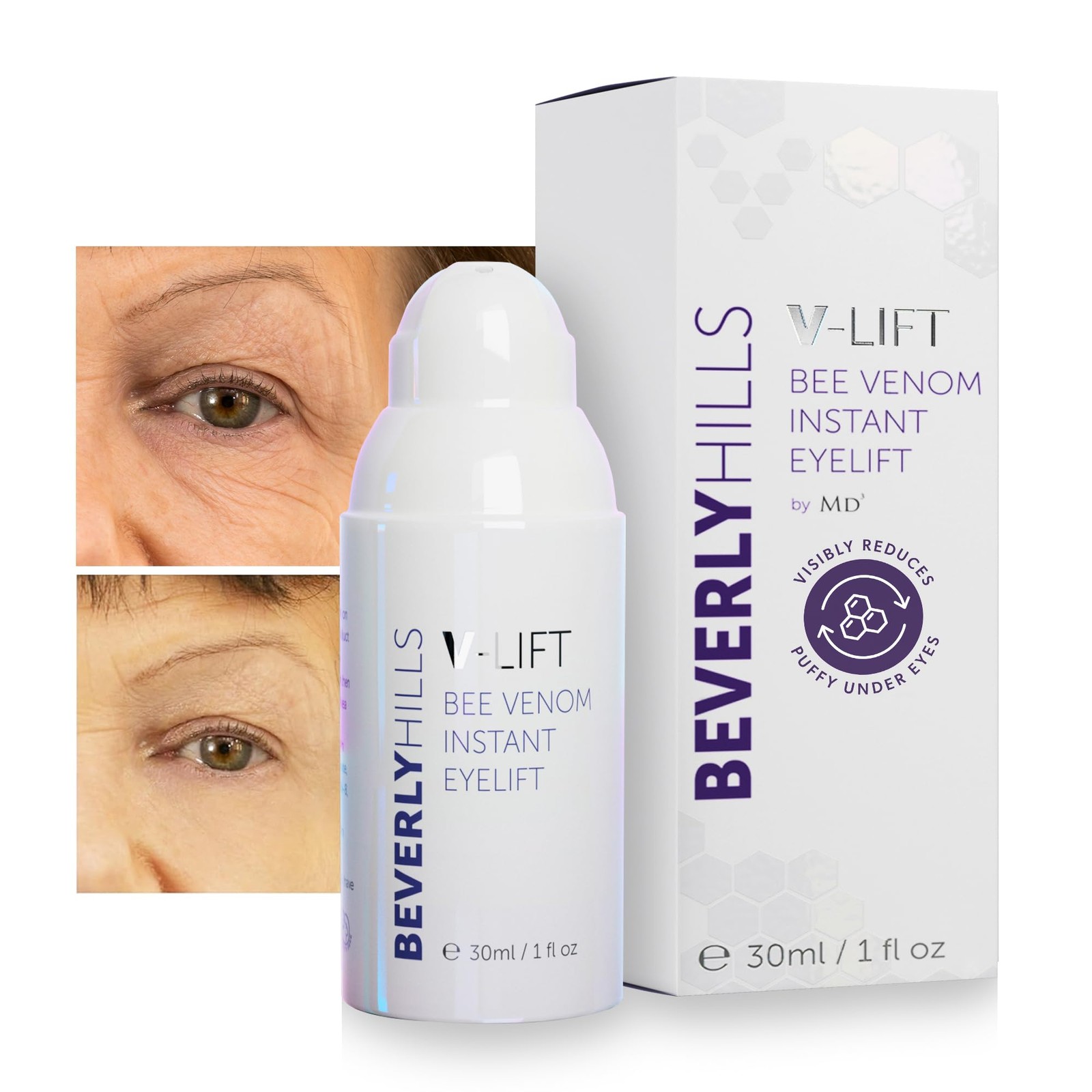 Beverly Hills V-Lift Instant Eye Lift and Tuck Bee 1.01 Fl Oz (Pack of 1)